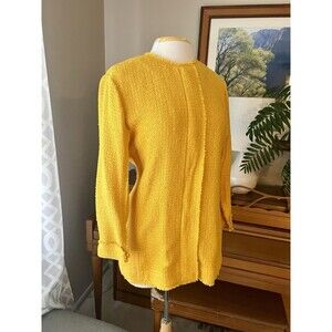 New! JOSEPH Women's Yellow Gold Jerra Tweed Blazer Jacket, Size 40, Unlined